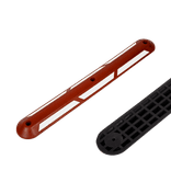 Fahrradtrennbalken aus Gummi 1000 × 130 × 45 mm – Rot/Weiß reflektierend