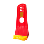 Guide-voie flexible en plastique orange/jaune avec réflecteurs - hauteur 290 mm