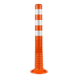 Absperrpoller flexibel TS-FLEX Ø80x750mm orange/weiß - RA2 reflektierend