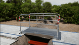Loopbrug aluminium met leuningen inklapbaar - breedte 1 meter