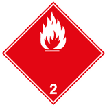 Veiligheidspictogram ADR 2.1b - Brandbare gassen - reflecterend