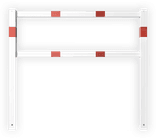 Barrière tournante (SH2) - hauteur 950mm - Verrouillage automatique - Montage dans ou au sol (galvanisé)