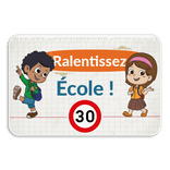 Panneau d'information - Ralentissez - Zone scolaire