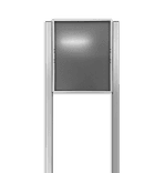 Zinkerbord 2-zijdig 800x800mm - Aluminium frame 90 graden - reflecterend