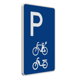 Parkschilder - Parkplatz nur für E-Bikes und Mofas