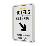 Hinweisschild Rechteckig 2:3, reflektierend, mit eigenem Design