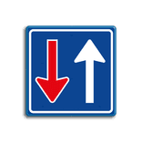 Verkeersbord zebrapad oversteekplaats voetgangers voetgangers RVV L02 - reflecterend