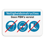 Informatiebord 3:2 reflecterend met je eigen opdruk