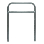 Arceau vélo galvanisé avec barre centrale et ancrages – 900 x 1300 mm