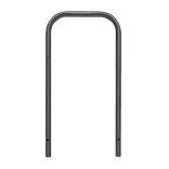 Arceau à vélos en acier inoxydable 600x1300mm sans barre transversale - avec ancrages au sol