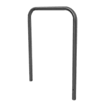 Arceau à vélos en acier inoxydable 900x1300mm sans barre transversale - avec ancrages au sol