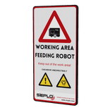 Veiligheidsbord 1:2 - Werkgebied Robot - Engels