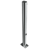 Afzetpaal RVS Ø76 - 900mm boven de grond - neerklapbaar