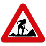 Panneau SB250 - A31 - Travaux (féminin)