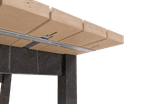 Buiten bartafel met krukken (4, 6 of 8) - gerecycled kunststof