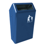 Bammens Capitole Prestige buitenafvalbak 50 liter blauw