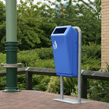 Bammens Capitole Prestige buitenafvalbak 50 liter blauw