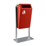 Bammens Capitole Prestige buitenafvalbak 50 liter rood