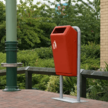 Bammens Capitole Prestige buitenafvalbak 50 liter rood