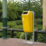 Bammens Capitole Prestige 50L jaune – Poubelle extérieure robuste