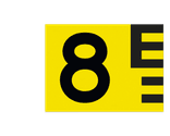 Scheepvaartbord BPR G.5.1 rechts geel/zwart - 1350x1000mm - Vlak