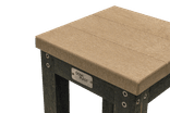 Table haute d'extérieur avec 4, 6 ou 8 tabourets - plastique recyclé