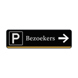 Verkeersbord route leverancier met pijl + icoon - groen - reflecterend