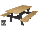 Table de pique-nique - Bicolore - Modèle Oslo Campus