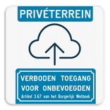 Informatiebord - Privéterrein - Eigen logo - Verboden toegang