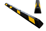 Butée de parking TS-ECO en caoutchouc recyclé jaune et noir réfléchissant – 183 cm
