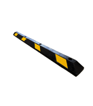 Butée de parking TS-ECO en caoutchouc recyclé jaune et noir réfléchissant – 183 cm