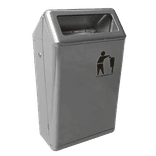 Bammens Capitole Prestige poubelle extérieure 50 litres gris aluminium