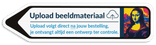 Informatiebord pijl reflecterend met je eigen opdruk