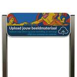 Parkeerplaats infobord - Aluminium geborstelde staanders + eigen ontwerp