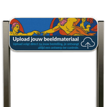 Parkeerplaats infobord - Aluminium geborstelde staanders + eigen ontwerp
