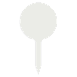 Insteek bord PVC 5mm Ø150mm
