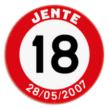 Informatiebord rond reflecterend met je eigen opdruk