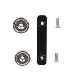 Fermeture magnétique pour poteaux à sangle rétractable noirs