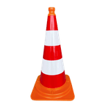 Verkeerskegel 75 cm klasse 3 reflecterend officieel eendelig
