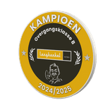 Kampioensschaal verkeersbord rond met eigen ontwerp/opdruk - reflecterend