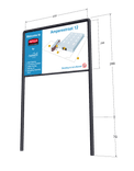 Bedrijfsnaambord reflecterend met eigen ontwerp reflecterend