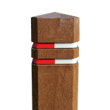 Diamantkoppaal - Quartz Brown - Gerecycleerd kunststof - met reflecterende bandjes