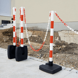 Kettingpaal Ø50x900mm kunststof + 10m ketting - Guarda-Flex