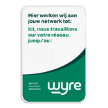 Informatiebord 2:3 reflecterend met je eigen opdruk