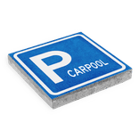 Parkeertegel 300x300mm - Aanduiding parkeerplaats carpool