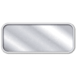 Panneau de signalisation vierge horizontal en aluminium - 500 x 200 mm