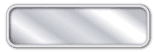 Panneau de signalisation vierge horizontal en aluminium - 700 x 200 mm