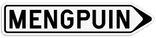 Informatiebord pijl reflecterend met je eigen opdruk