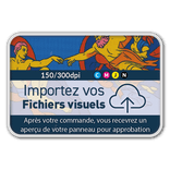 Panneau d'information 3:2 réfléchissant avec votre propre impression