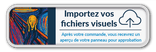 Panneau d'information 700x200mm réfléchissant avec votre propre impression